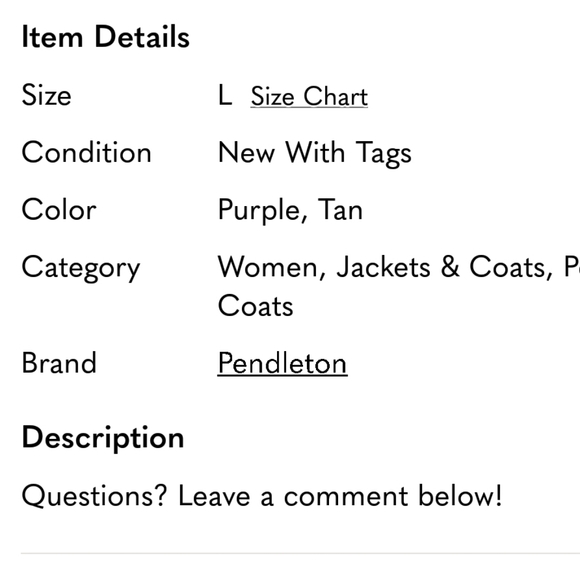 Pendleton Wool Blend Walker Jacket Coat Women Maroon Plaid NWT - Picture 6 of 6